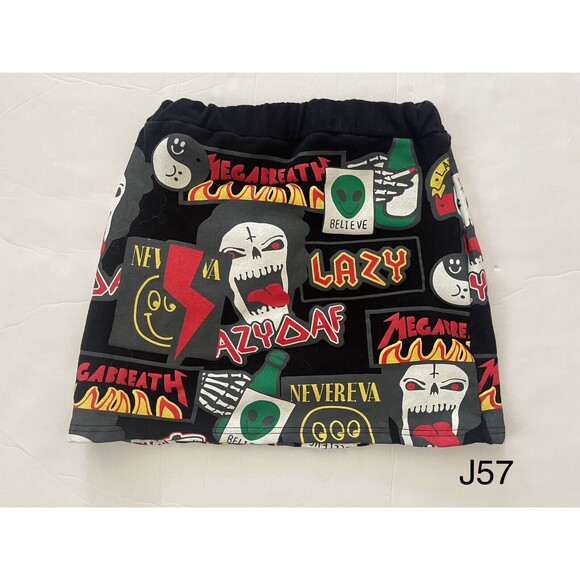 Lazer Heaven Unique LazyAf Mega Breath Alien Horror Mini Skirt Size Small‎ - Picture 2 of 7